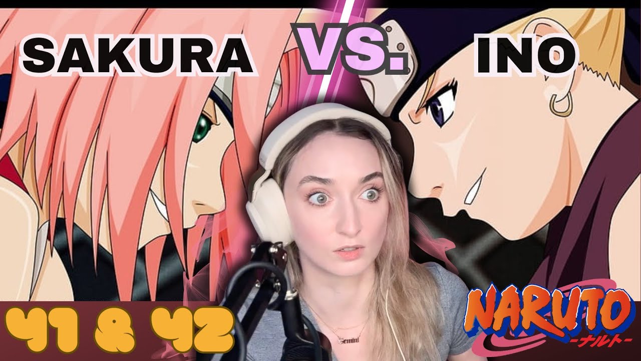 Sakura vs. Ino! | NARUTO (REACTION) Ep 41 & 42