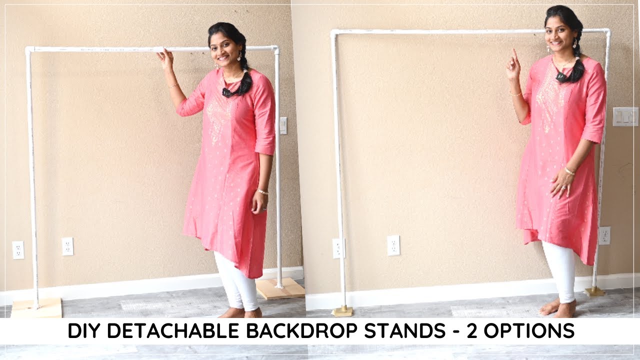 DIY Backdrop Stands for Festive Occasion 2 options | Ganesh Pooja Decorations at home