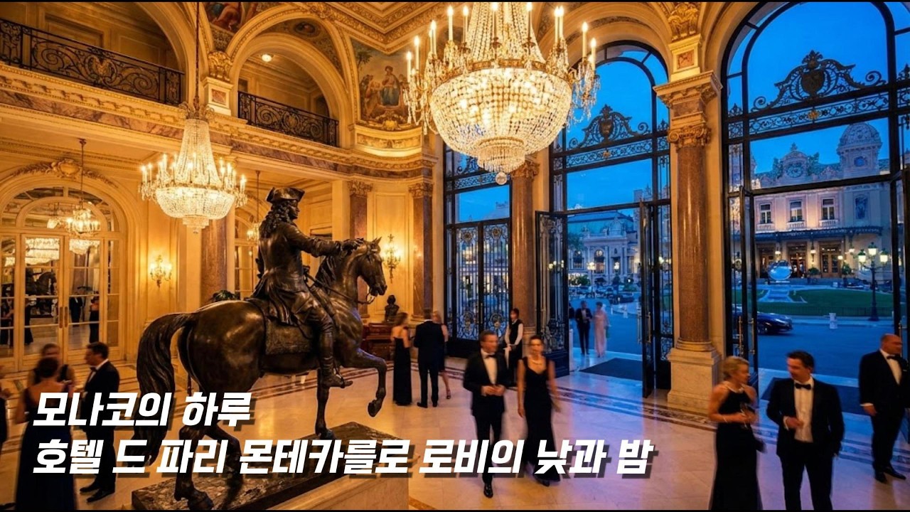 모나코의 하루: 호텔 드 파리 몬테카를로 로비 음악 #호텔음악 #모나코 #호텔드파리