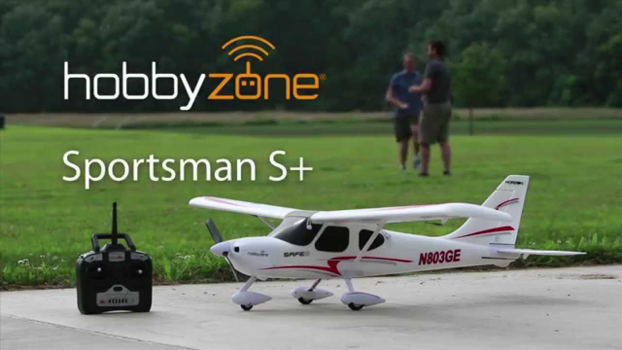 HobbyZone Sportsman S+ Teach-Yourself-To-Fly RC Airplane