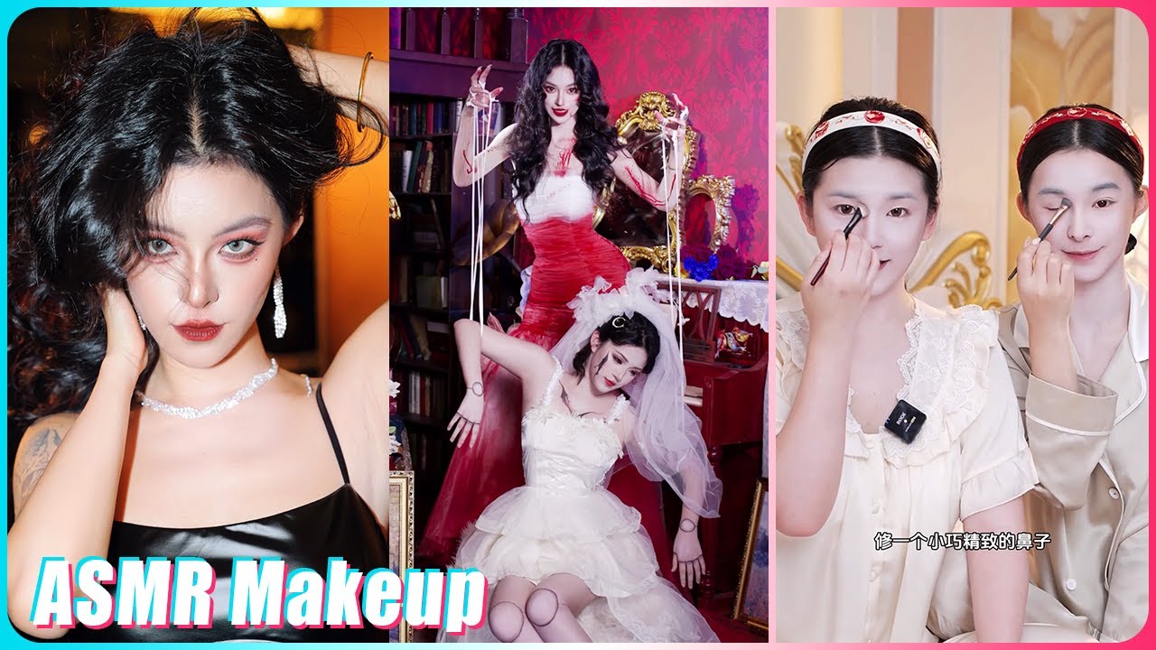Mitsuisen✨Aesthetic ASMR Makeup Tutorial✨Best satisfying makeup asmr🍃Beauty Secrets🌿472