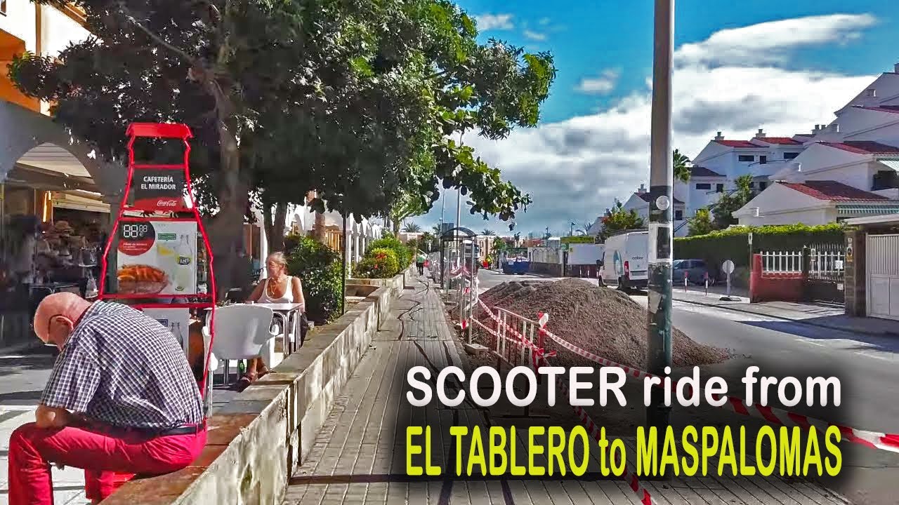 GRAN CANARIA: PASEO SCOOTER ELECTRICO desde EL TABLERO, MASPALOMAS (DICIEMBRE 2021)