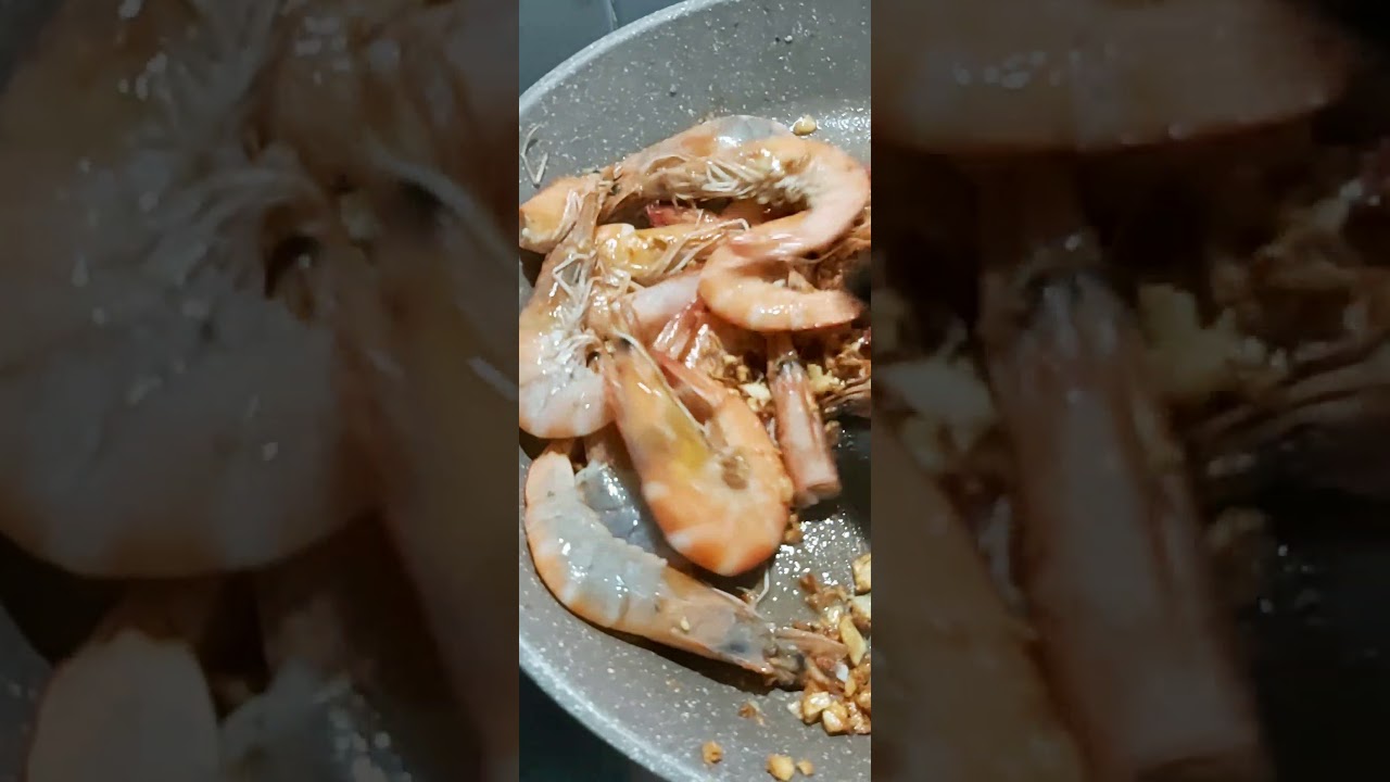 #MelonieTheBasicCooking Suahe shrimp preparation