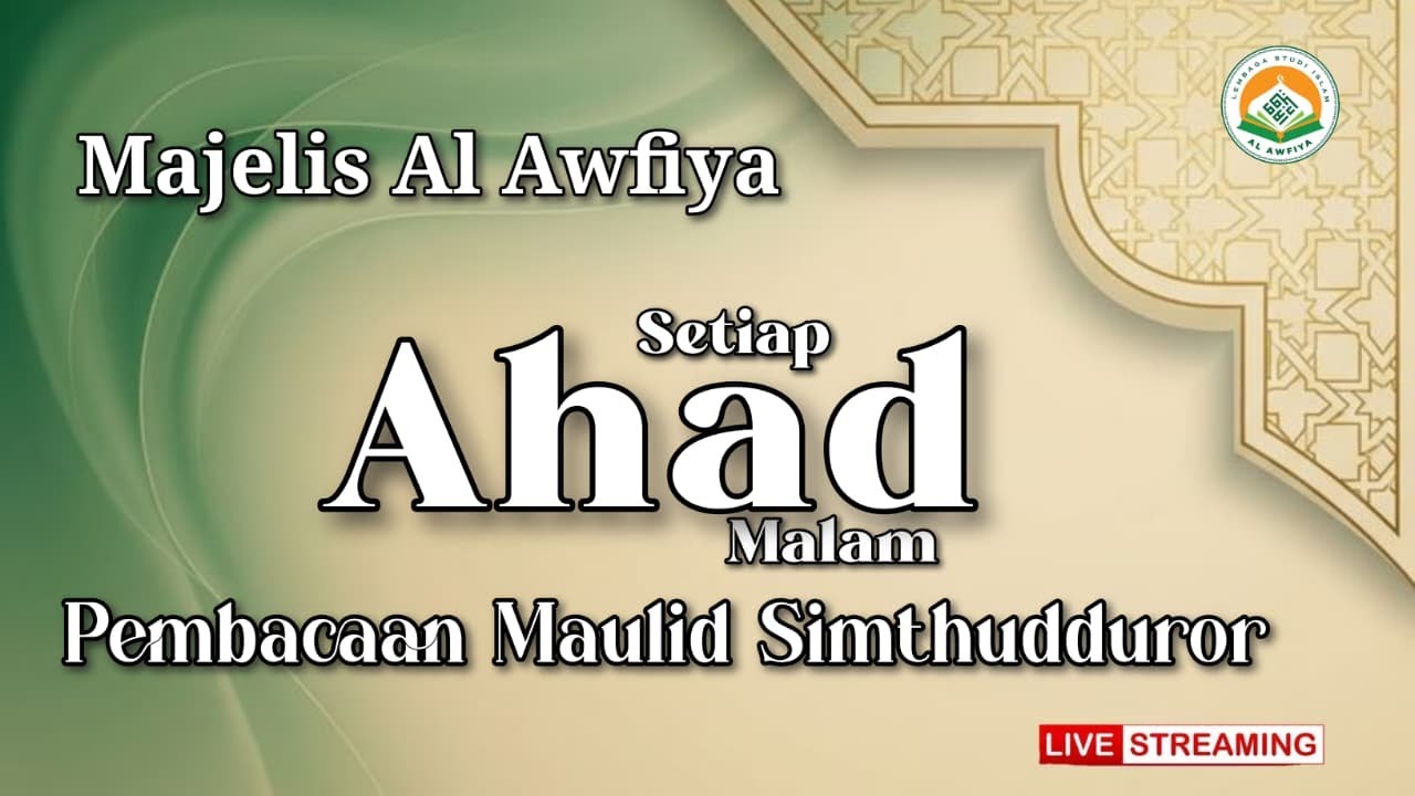 🔴[ LIVE ]  MAULID LAILATUL ITSNAIN    || AHAD ,  04 Januari  2026