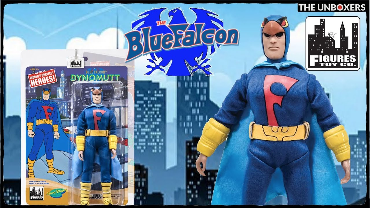 Figures Toy Co Blue Falcon Action Figure Unboxing