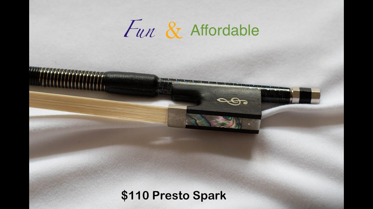 $110 Presto Spark Carbon Fiber Violin Bow Review