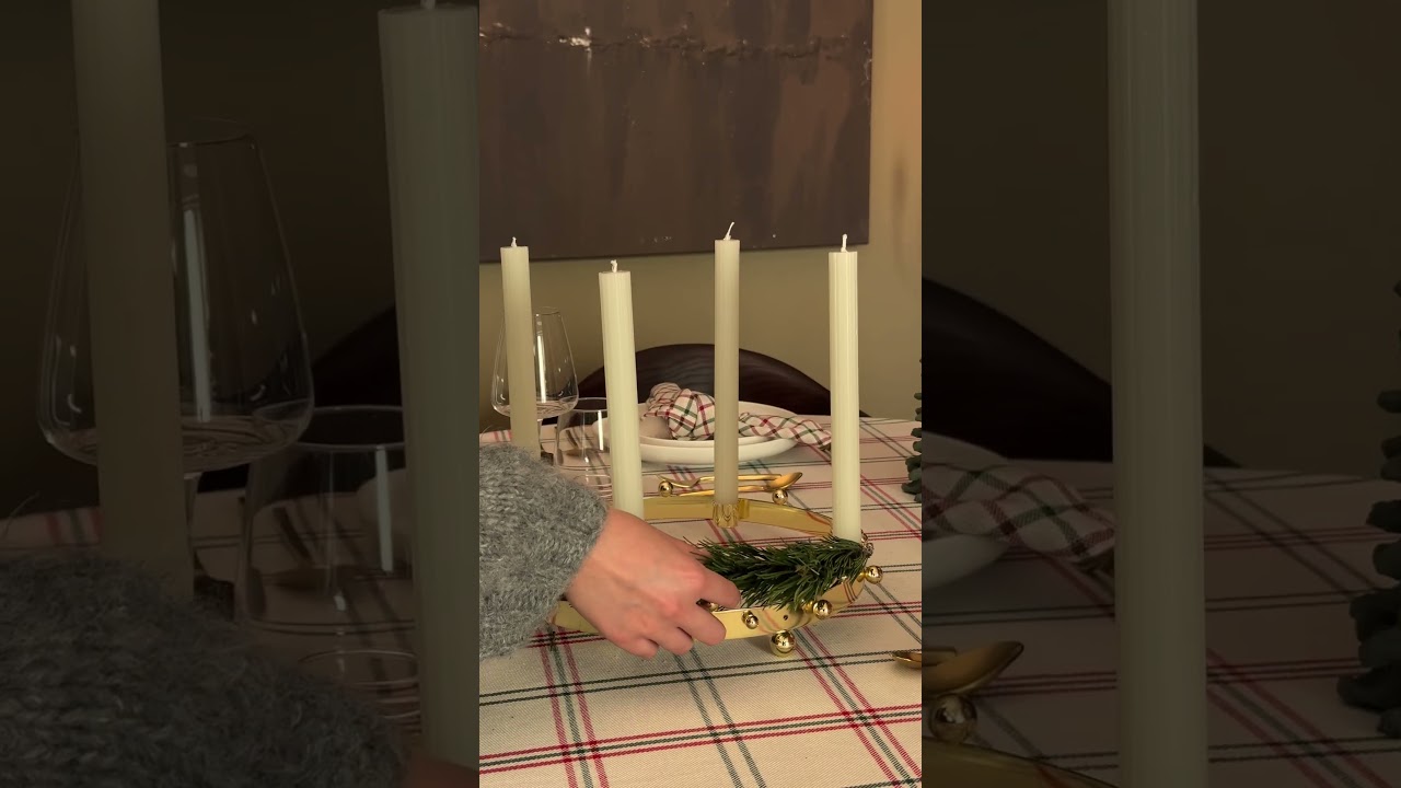Moderner Adventskranz DIY in 5 Minuten 🕯️ #adventskranz #einrichten #westwing #einrichten #westwing