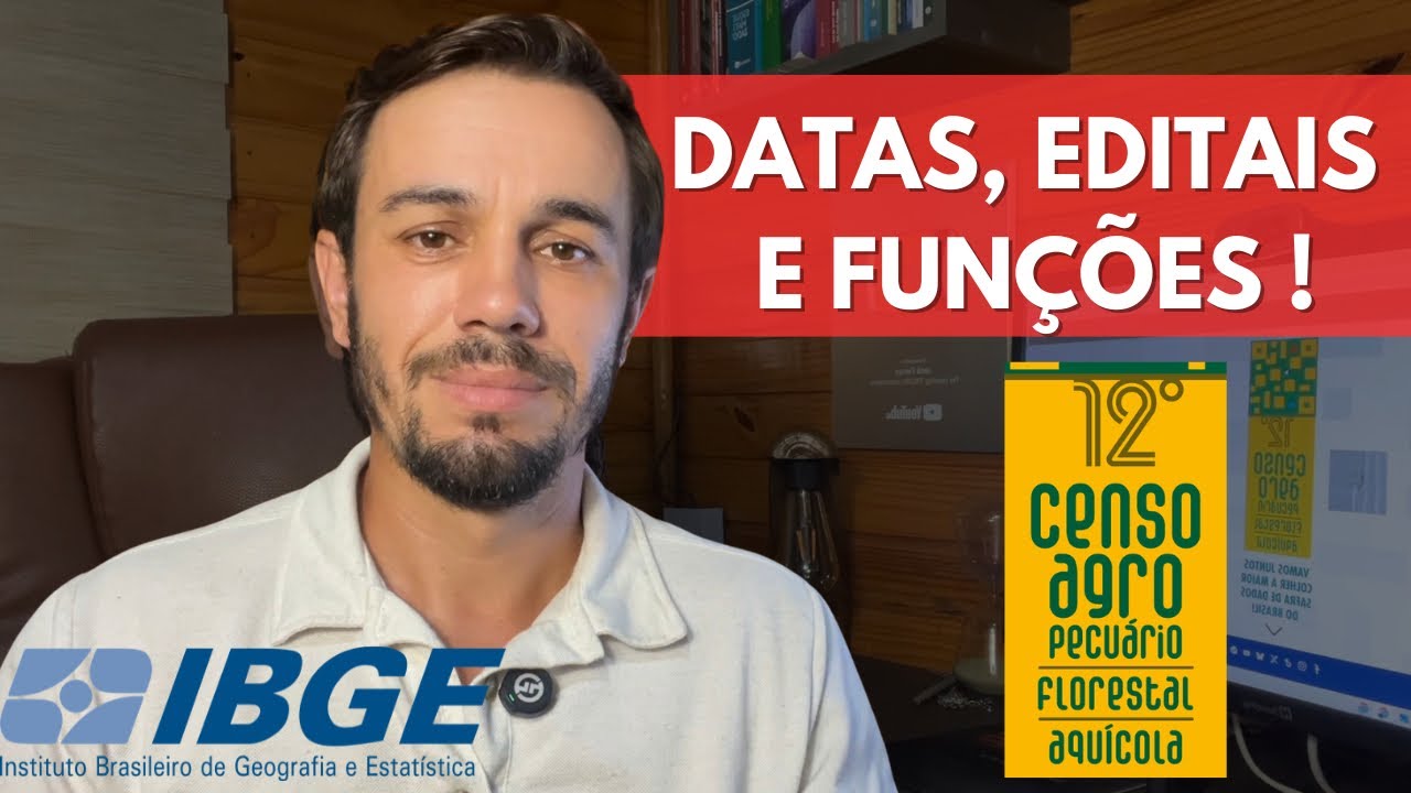 SAIU O CRONOGRAMA! Concurso IBGE Censo Agro 2026: 39 Mil Vagas! 🚀