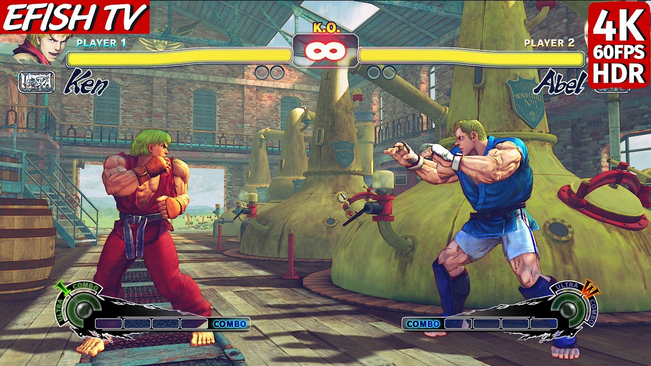 Ken vs Abel (Hardest AI) - Ultra Street Fighter IV
