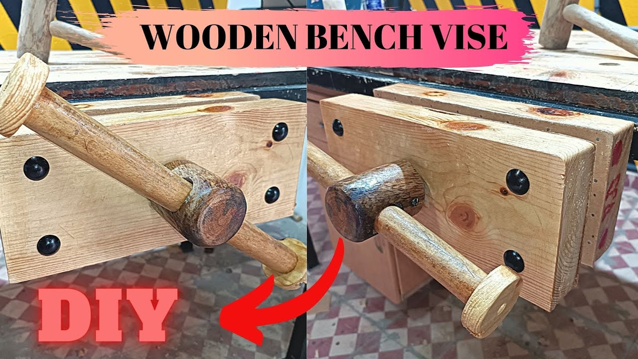 DIY .. HOW to make a wooden bench vise