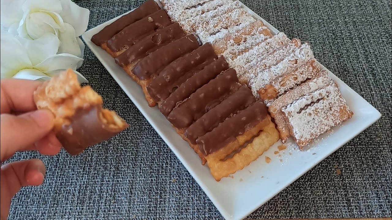 CHIACCHIERE furbe all'arancia e cioccolato ricetta per carnevale dolcissimo.#asmr