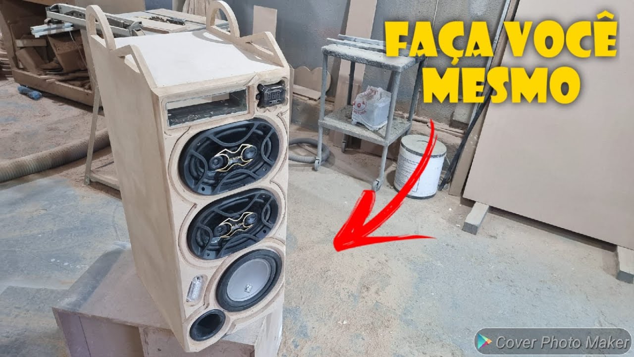 COMO FAZER CAIXA DE SOM SUBWOOFER 8 POLEGADAS E 6X9