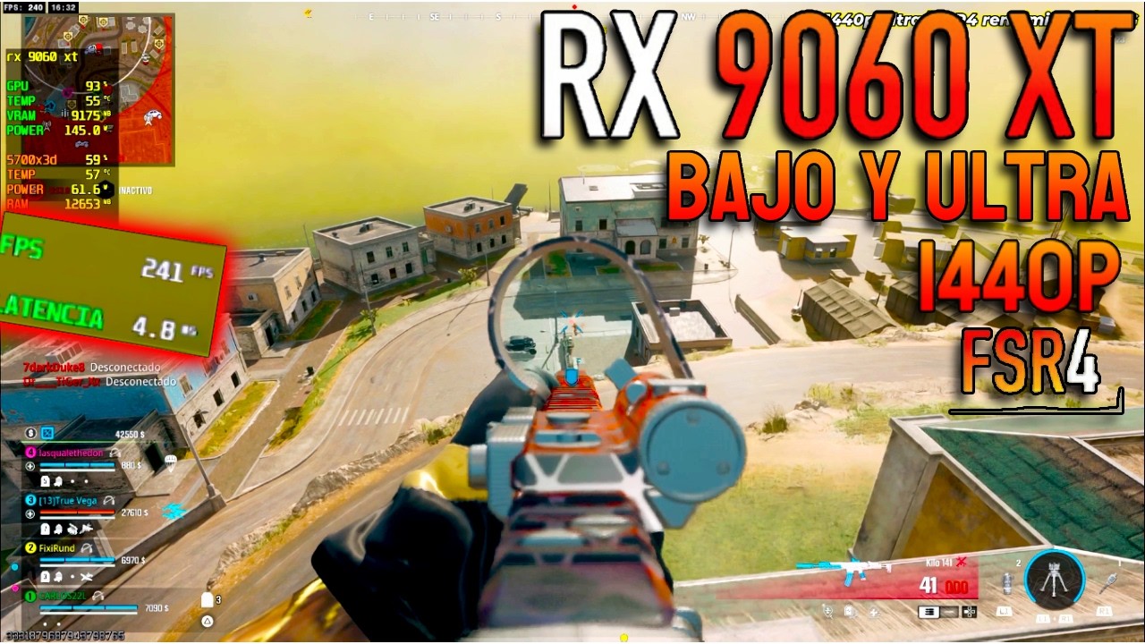 ¿La RX 9060 XT domina Warzone a 1440p con la configuración baja y ultra?