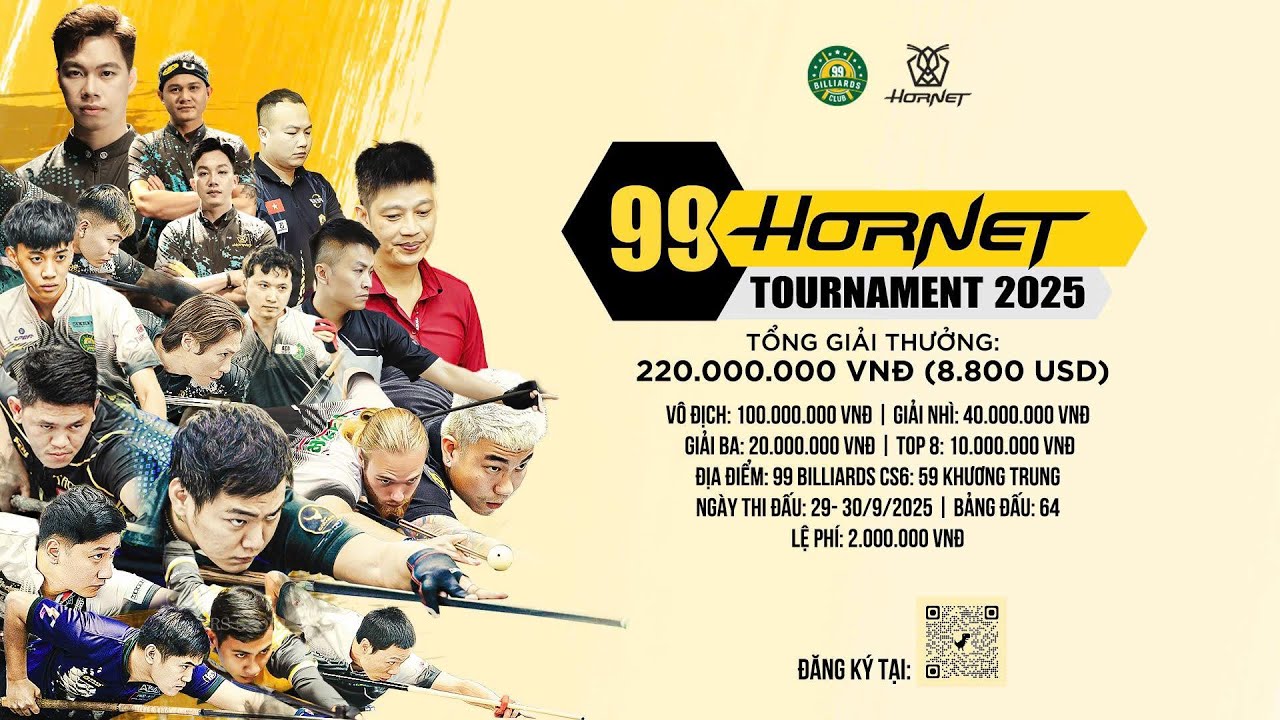 🎱 99 HORNET TOURNAMENT 2025CHUNG KẾT | THIỆN LƯƠNG vs MẠNH XOĂN