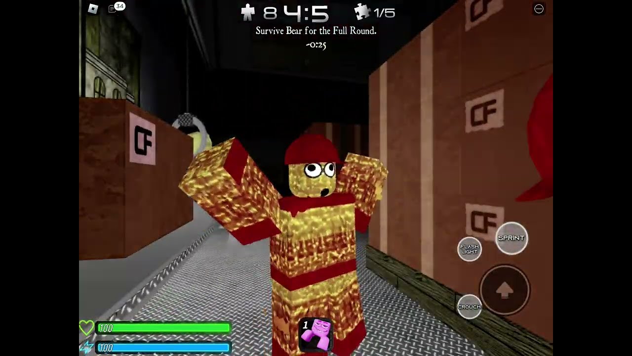 Birthday pi&ntilde;ata gameplay (BEAR*) [ROBLOX]