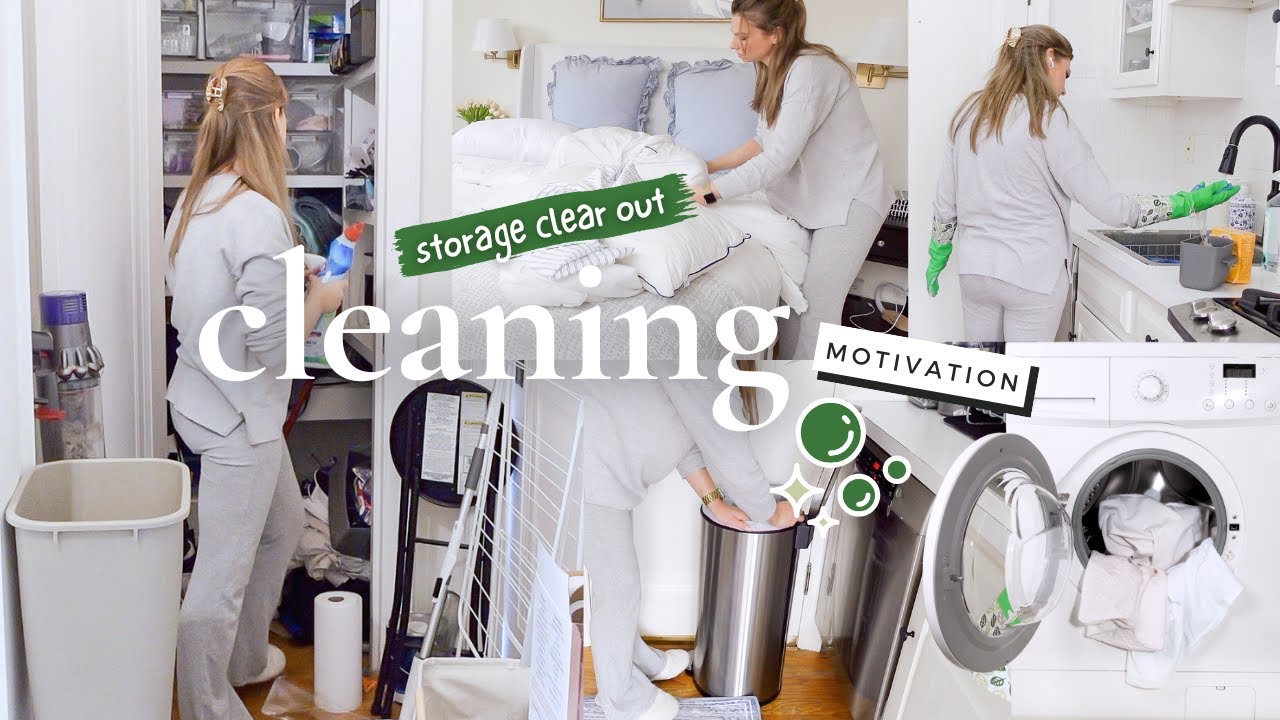 Storage Clear Out! CLEANING MOTIVATION! Preparing to organize everything