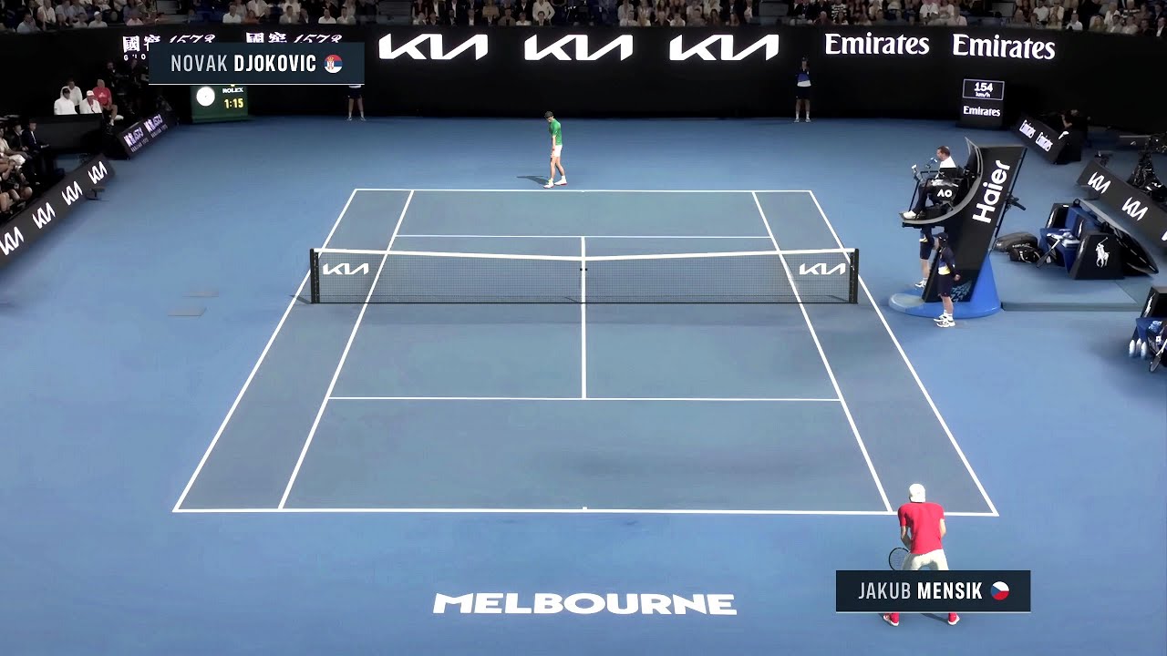 [Tennis Elbow 4] Mensik vs Djokovic | Australian Open | Melbourne (Video Game)