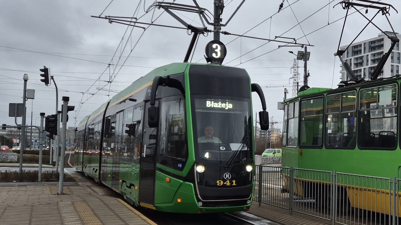 MPK Poznań - Linia 3 - Modertrans Moderus Gamma LF 04 AC BD #941
