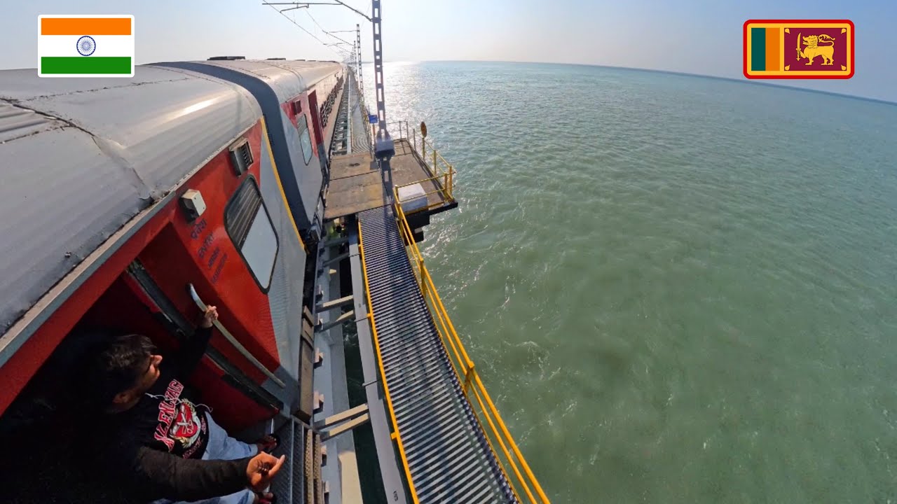 Train to India&rsquo;s First Vertical Lift Railway Sea Bridge - Pamban Bridge