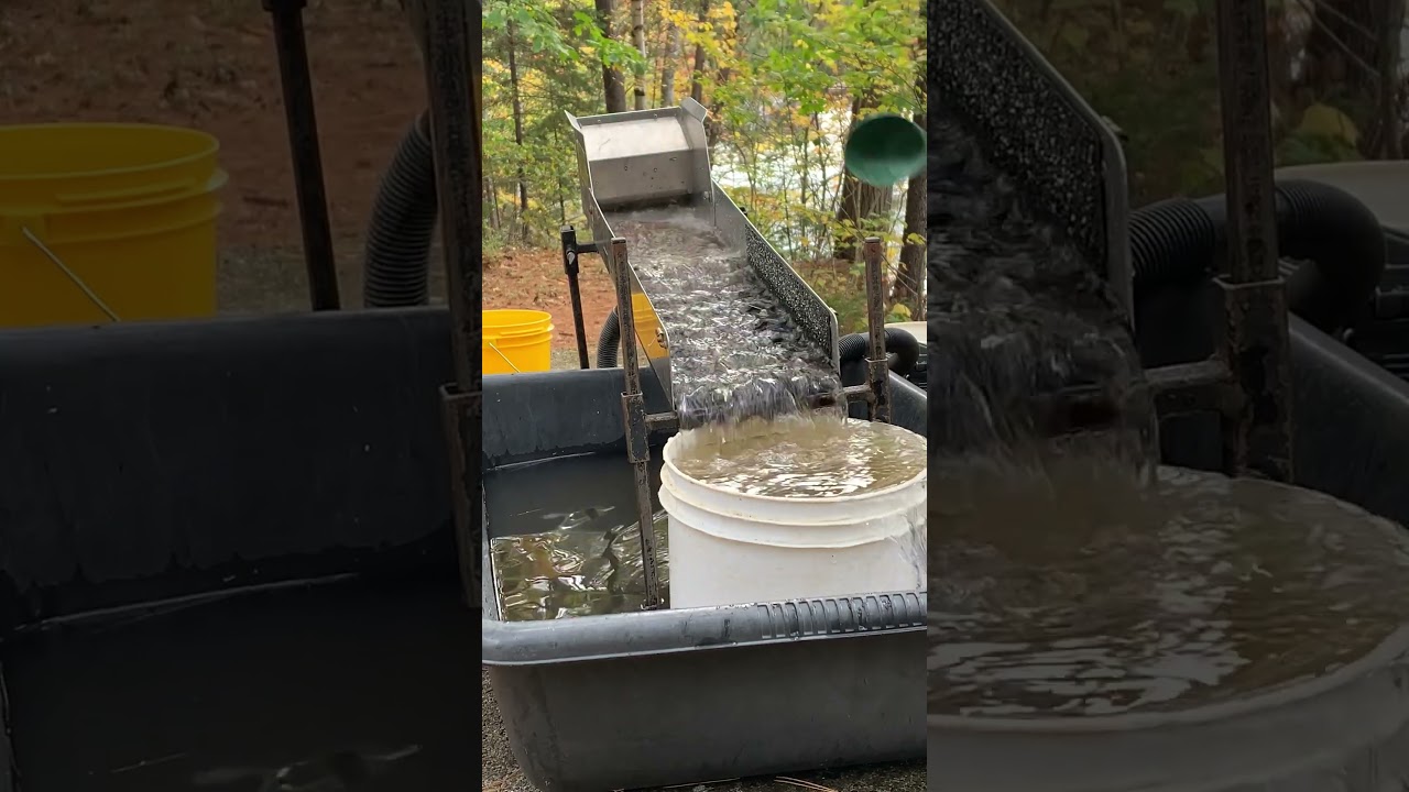 Recirculating Sluicebox #goldprospecting #goldpanning