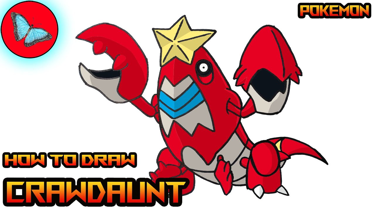How To Draw Pokemon - Crawdaunt