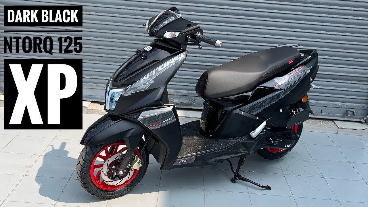 🔥Dark BLACK New TVS Ntorq 125 XP Model|2024 TVS Ntorq Dark Black|Ntorq 125 Race XP Black Dark