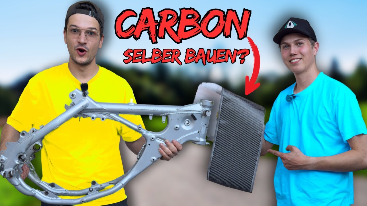 CARBON Teile f&uuml;r unter 30&euro; SELBER BAUEN?! - Rebuild der 4.000&euro; Supermoto