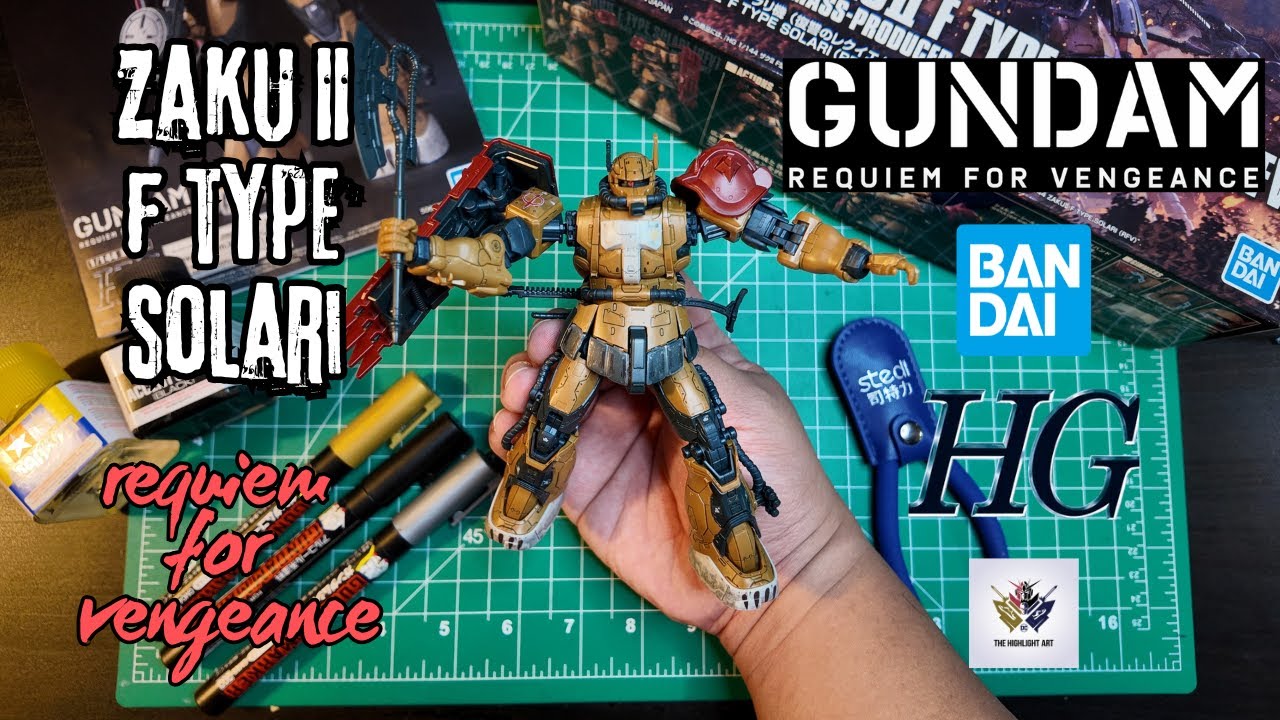 Incredible High Grade Zaku II F Type Solari ASMR Full Build (Remastered) | Requiem for Vengeance