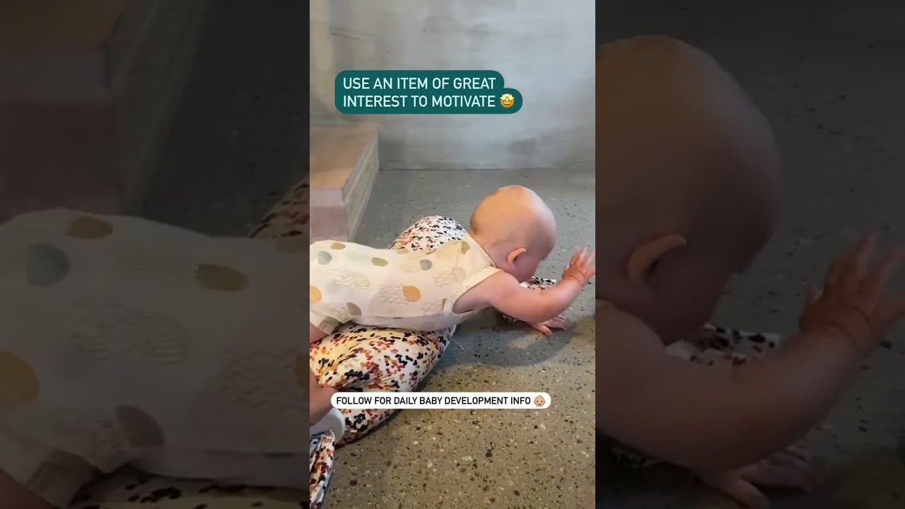 Baby obstacle course - the best exercise to learn crawling!