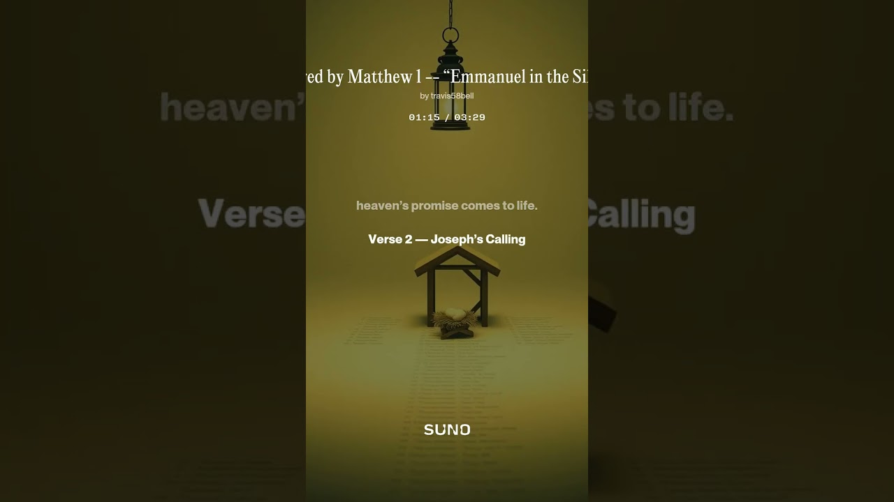 Inspired by Matthew 1 - “Emmanuel in the Silence” #folk #alternative