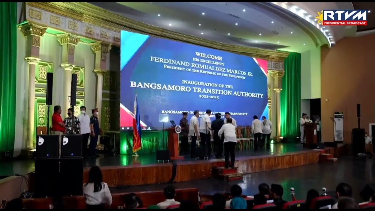 Inauguration of the Bangsamoro Transition Authority 2022-2025 Bangsamoro Government Center
