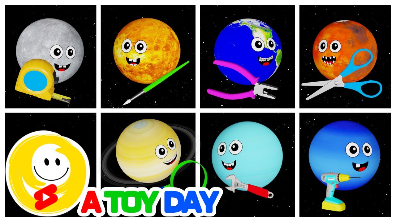 Planet SHORTS COMPILATION for BABY | Part 2 | Mercury Venus Earth Mars Jupiter Saturn Uranus Neptune