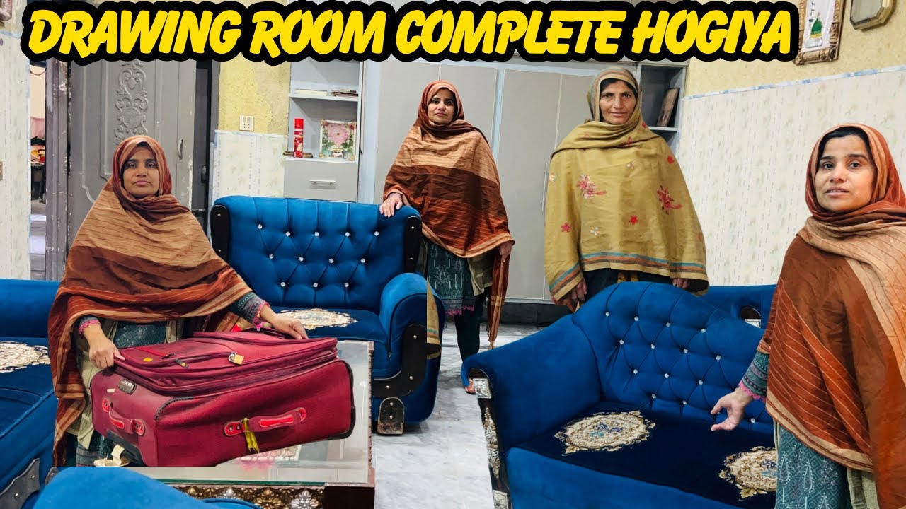 Haji Sahb Ki Tiyyari Mukammal ❤️ Drawing Room Bhi Finally Complete Hogiya 