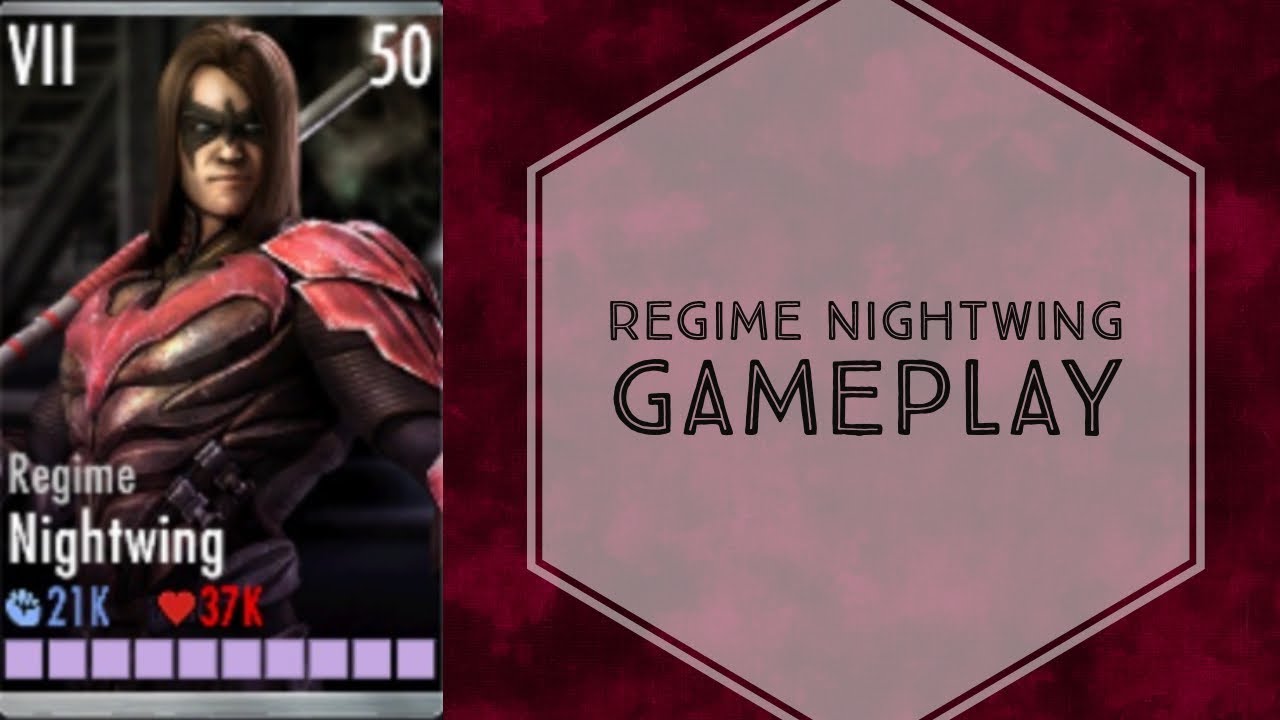 Injustice Gods Among Us Regime Nightwing Gameplay Elite VII