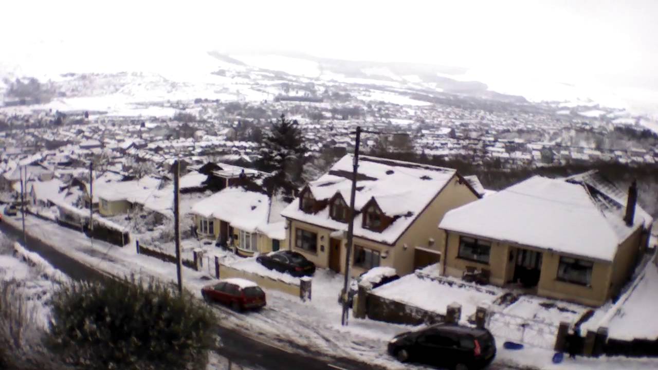 Maesteg in the Snow Drone Flight