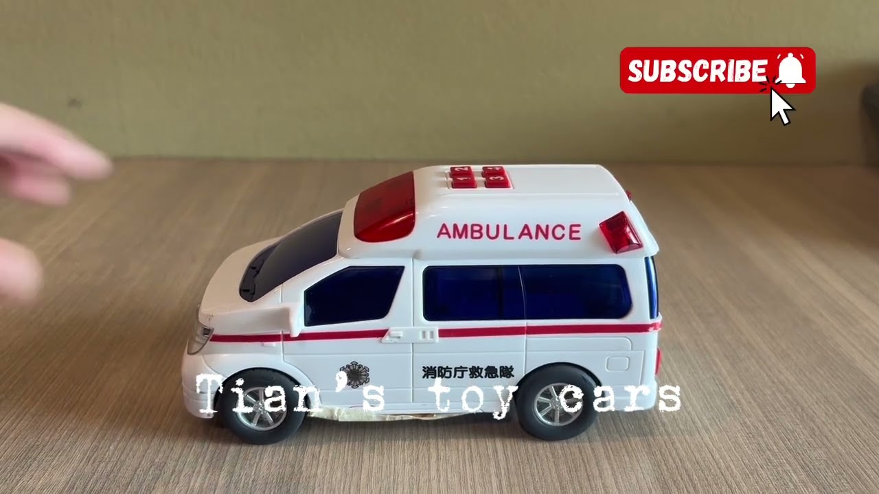 toyco MiniSound Elgrand Ambulance Battery Powered Plastic Action Figure