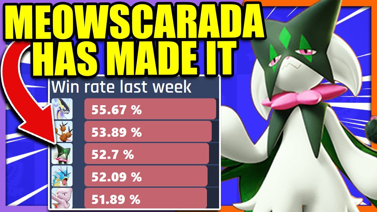 TOP 3 WIN RATE!! MEWOSCARADA is now part of the BIG LEAGUE | Pokemon Unite