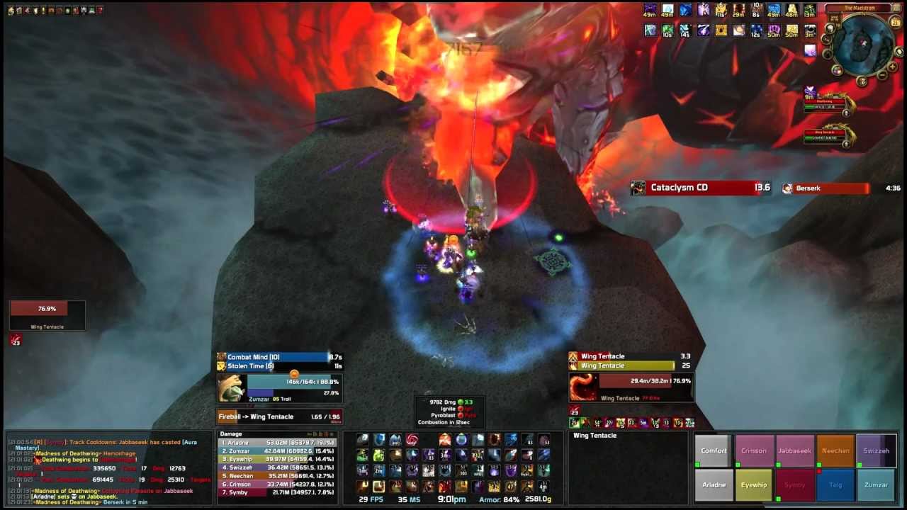 HEROIC Madness of Deathwing (10-man) - Fire Mage PoV - HD
