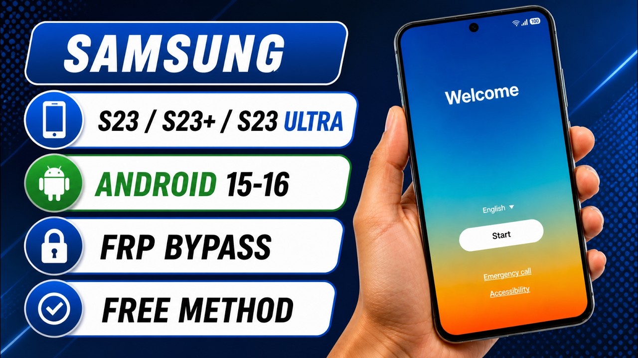 Samsung S23/S23+/S23 Ultra FRP Bypass Android 15 | Samsung S23 Ultra FRP Unlock Android 15 | Free