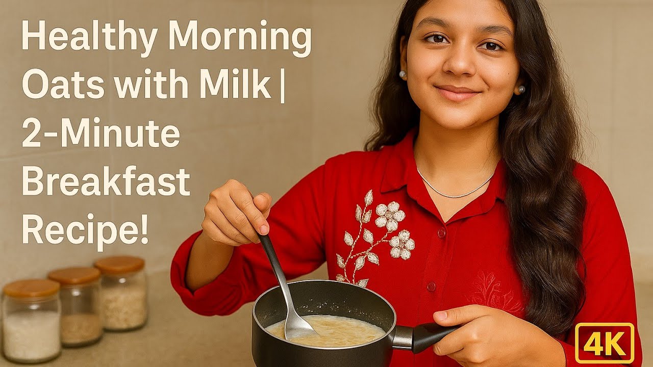 Healthy Morning Oats with Milk | 2-Minute Breakfast Recipe!