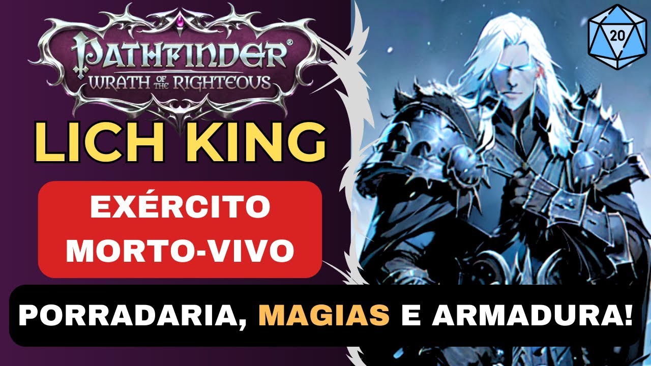 Pathfinder Wrath of the Righteous Lich King - Build Corpo-a-corpo Conjuradora com Mortos Vivos