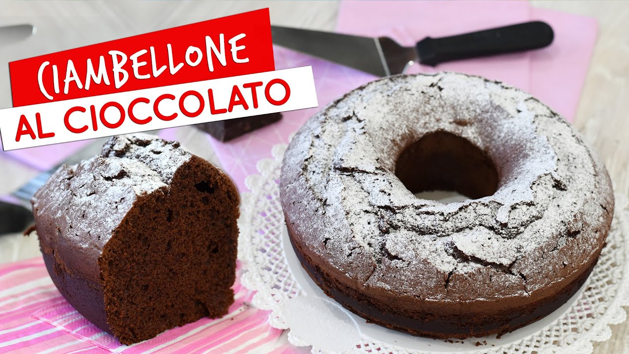 Ciambellone al cioccolato soffice, compatto e umido! Ricetta facile!