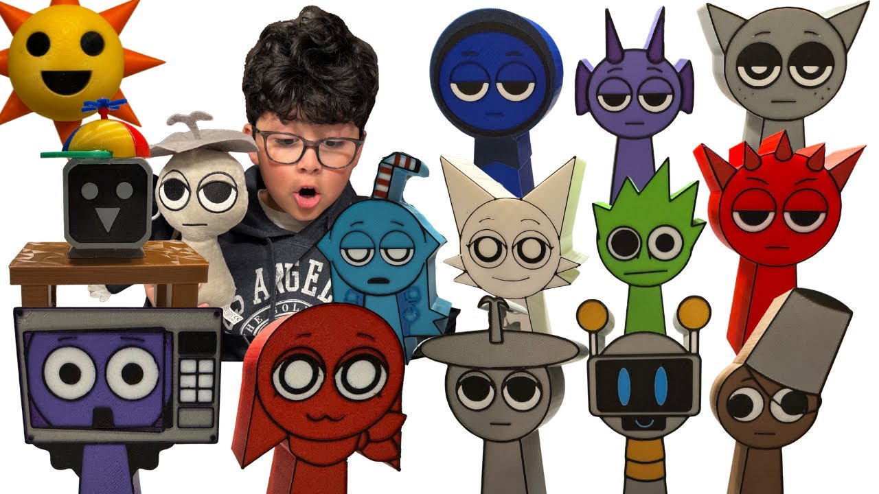 NEW SPRUNKI RARE MERCH (PLUSHIES, FIGURES, 3D, GLOW IN THE DARK)