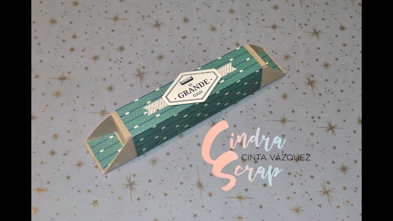 (Tuto-Scrap) Boîte à Stylo sans colle by CindraScrap - Démonstratrice Indép. Stampin'Up! France