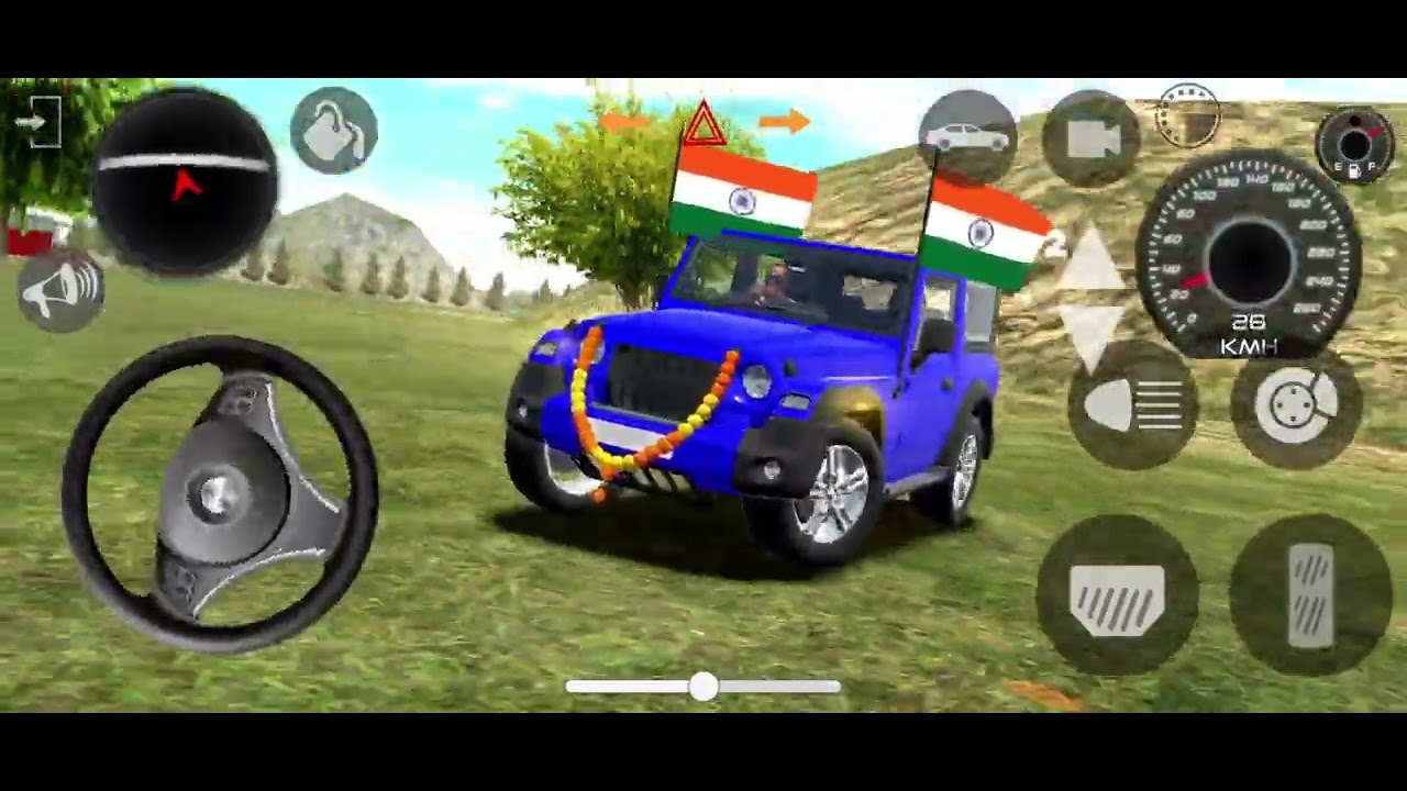 Modified Mahindra Thar Games:India blue Thar (Gadi Wala Games) Car Game Android Game - #2027