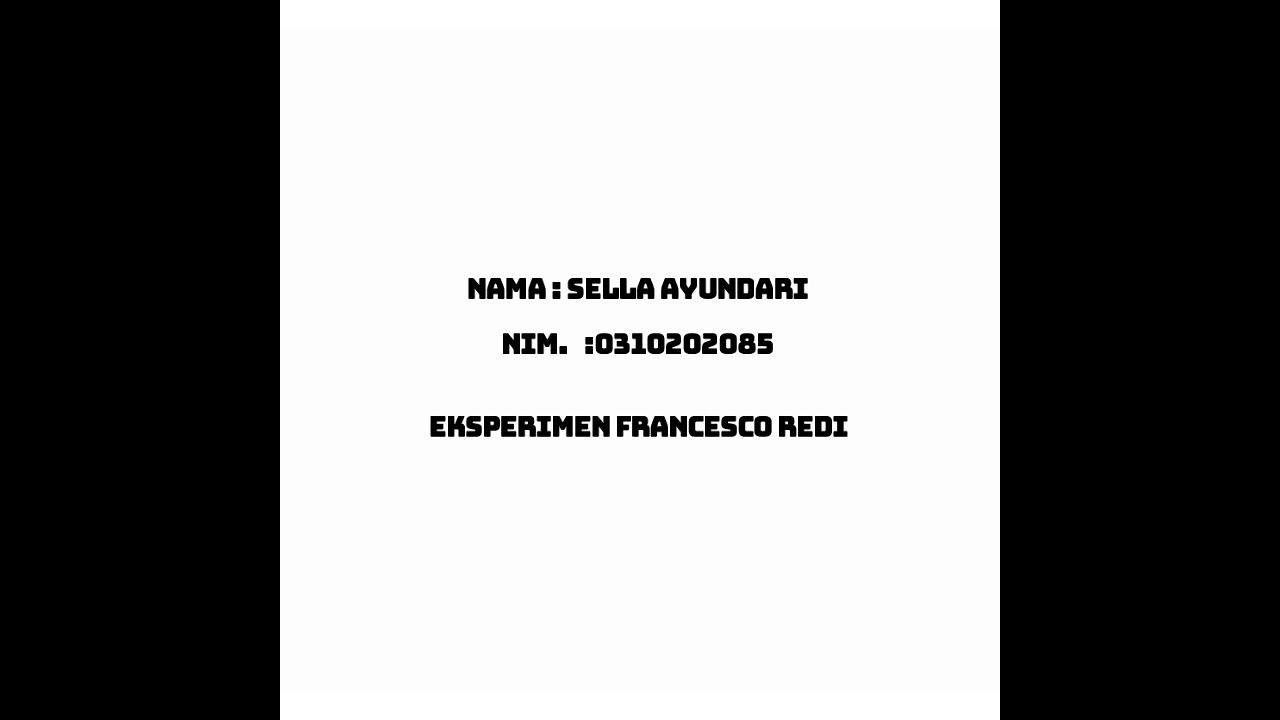 Asal Mula kehidupan percobaan Francesco Redi