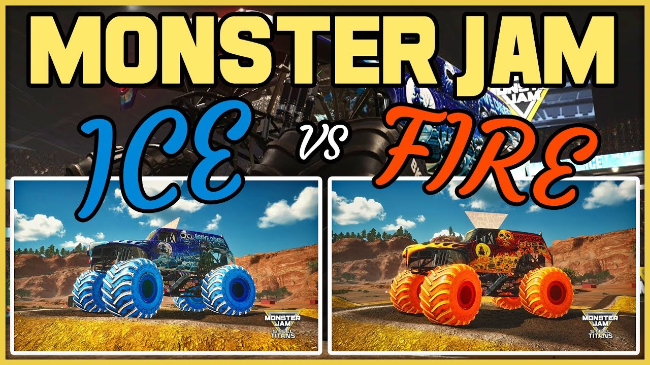 The NEW TRUCKS are AWESOME! - Monster Jam Steel Titans - FIRE and ICE DLC