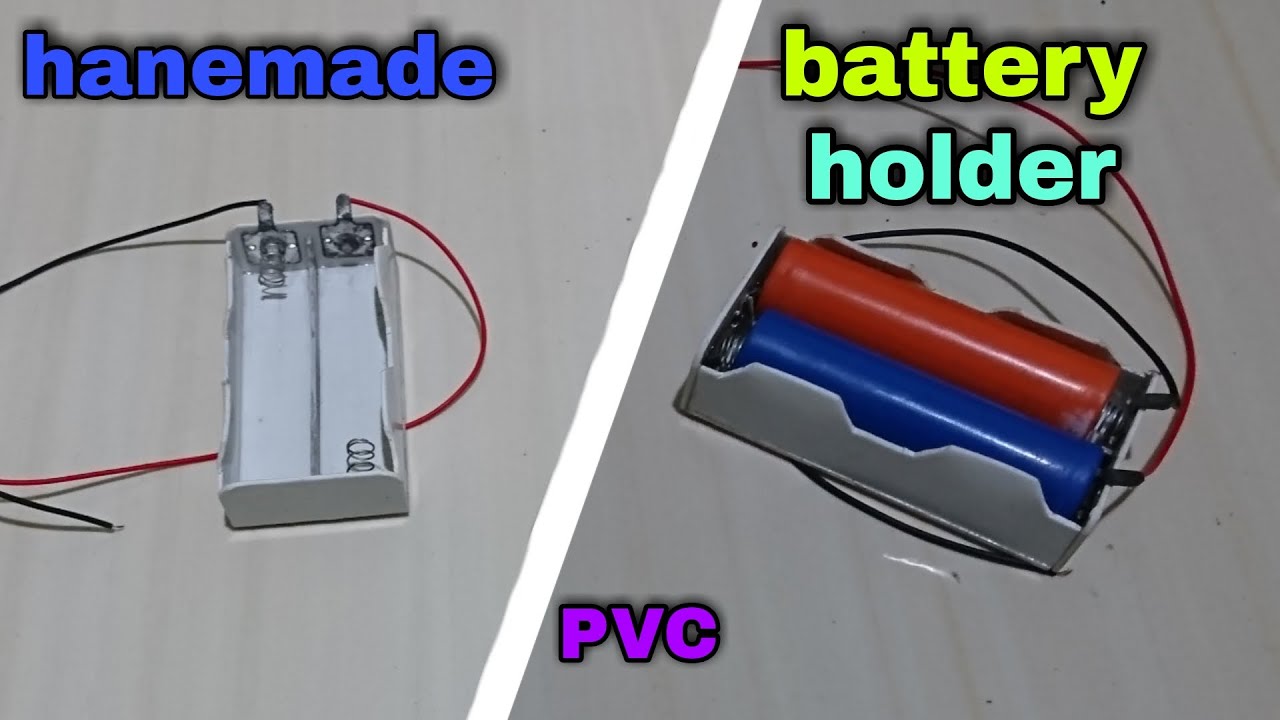 cara membuat holder battery lithium 18650 dari pvc