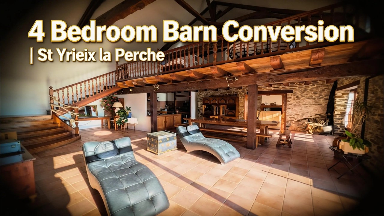 Stunning Converted Barn in St Yrieix la Perche with Countryside Views & 2.7ha Land.