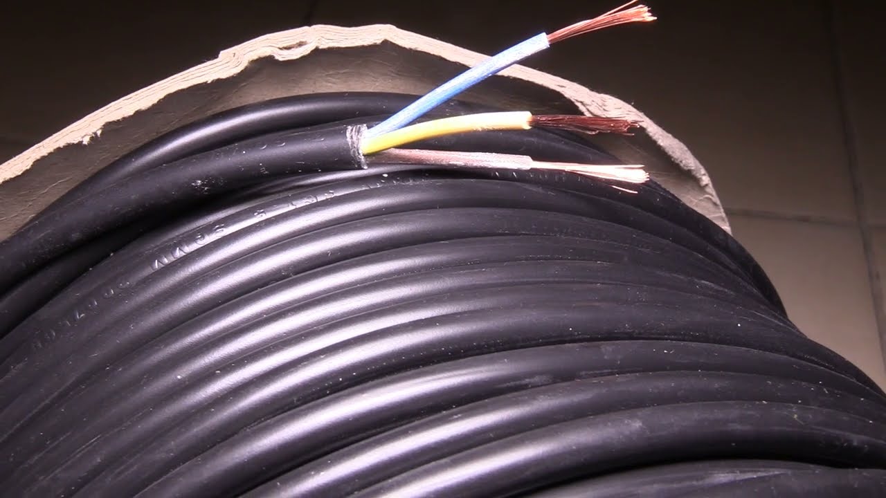 CMK 3183Y HO5VV-F 3 Core Power Cable, 1.5 mm&sup2;, 16 A, 100m, Black PVC Sheath, 300 V, 500 V BASEC